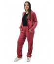 Agasalho Veludo Plush Calça Blusa De Frio Feminino Peluciado - Rosa Chiclete